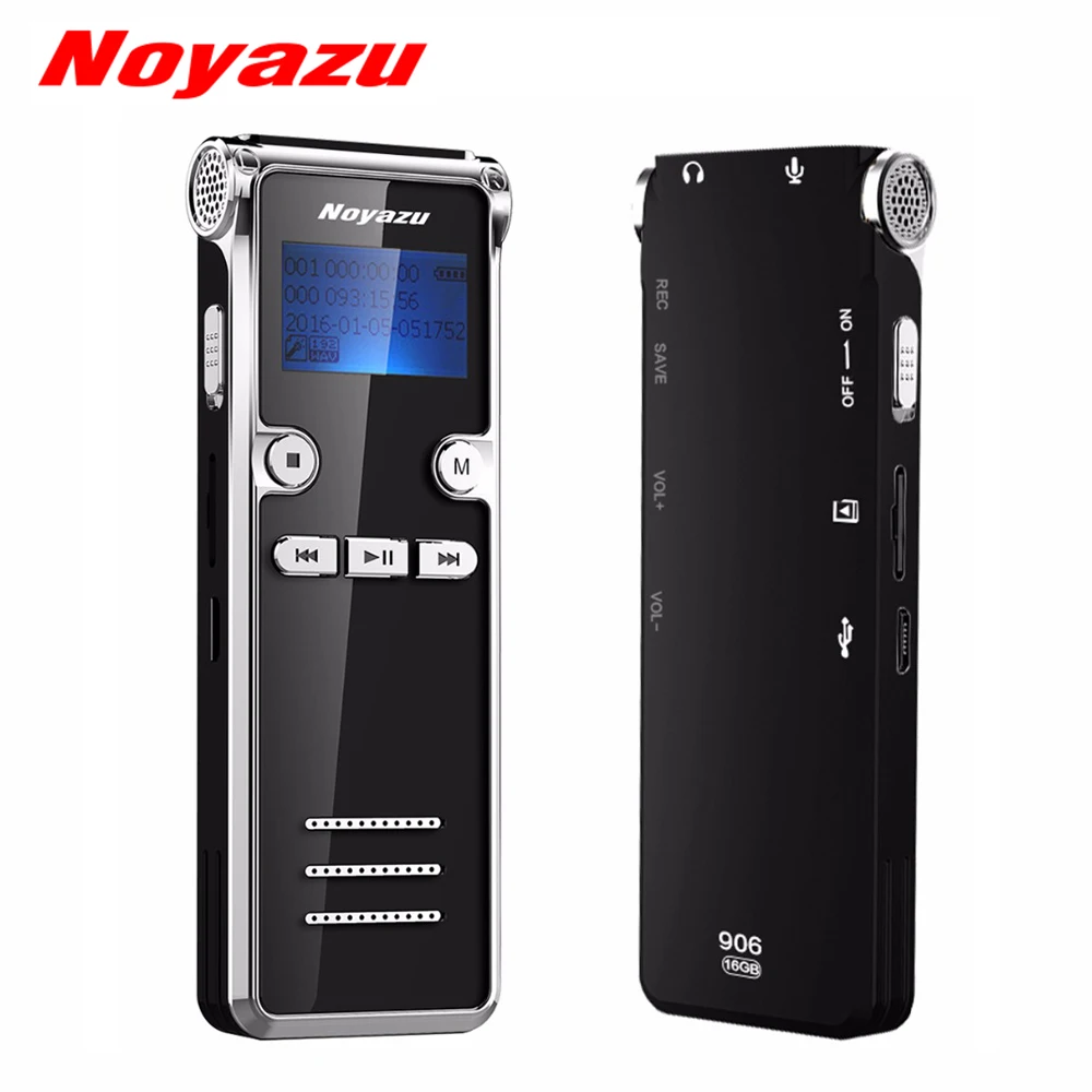 Noyazu 906 8GB Диктофон профессиональный мини диктофон 10 дней флэш аудио запись