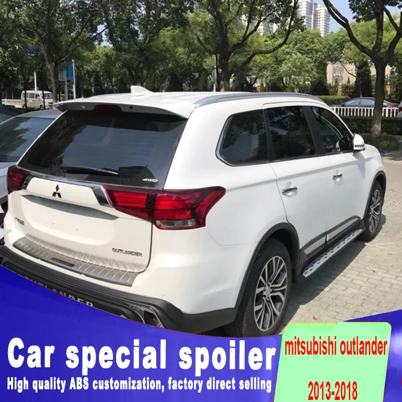 Для Mitsubishi Outlander 2013 до спойлер на крышу высокого качества ABS спойлер грунтовка или любой цвет задний спойлер для Outlander