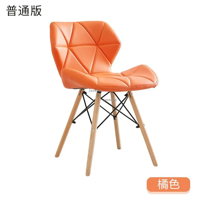 Классический Современный минималистичный белый стул креативный офисный стул домашний компьютерный стул для учебы спинка для взрослых скандинавский обеденный стул - Цвет: D