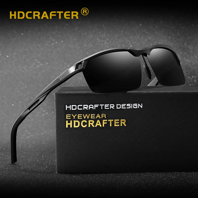 Aluminium Polarized Sunglasses Outdoor Dirving Fishing Eyewear Rimless Retro New