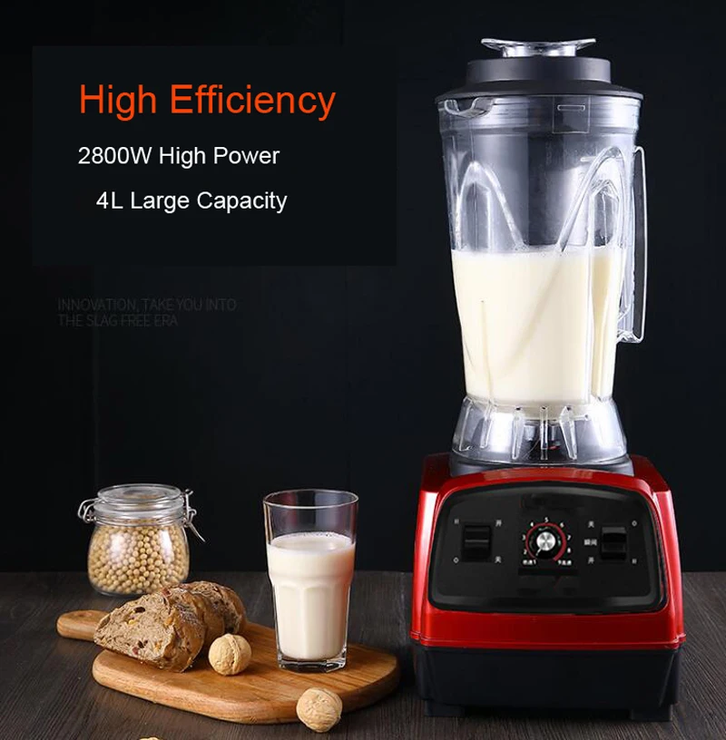 2800 Вт 3.3HP BPA FREE 4L коммерческие профессиональные смузи мощный блендер миксер