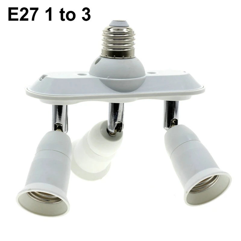 Патрон лампы конвертеры 360 градусов гибкий расширенный E27 от 1 до 3/1 до 4/1 до 5 цоколь лампы