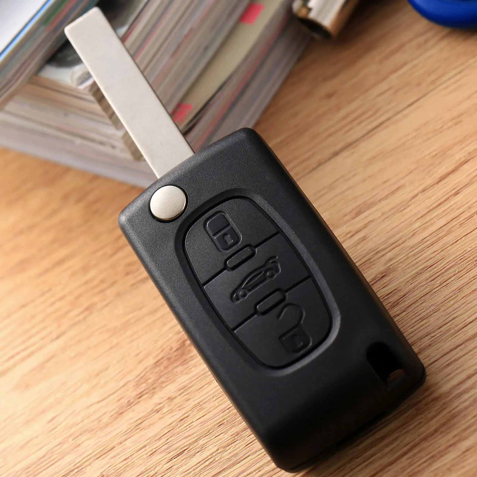 

Flip Remote Key Case FOB Cover Shell Fit for Citroen C2 C3 C4 C5 C6 XSARA PICASSO 3 Buttons Lock Unlock Trunk Repair Accessories
