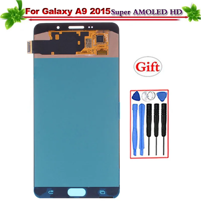 

6" for Samsung Galaxy A9 2015 A900 A9000 SM-A900F LCD Display Touch Screen Digitizer Assembly Replacement Super Amoled