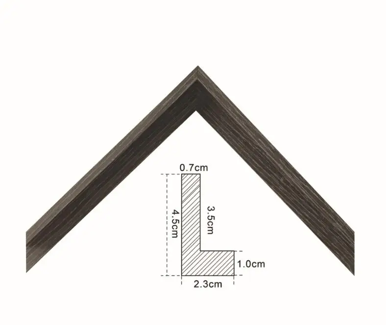 Твердая деревянная профессиональная картина холст рамка деревянная рамка для картин для растянутого холста Настенный декор в рамке простые декоративные - Цвет: 4