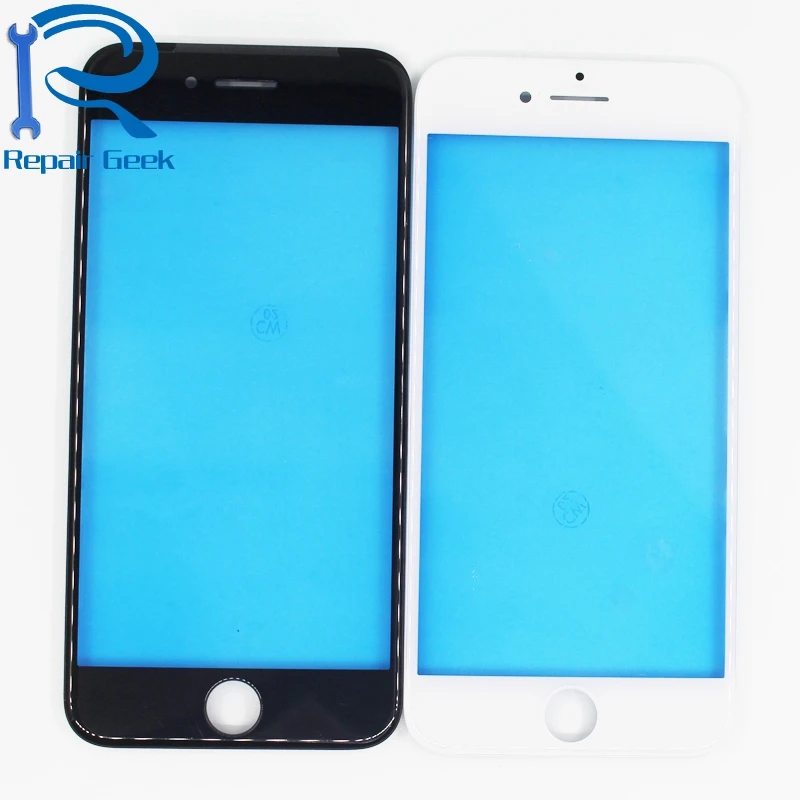 Ремонт Geek 5 шт. стекло с рамкой для iPhone 7 8 plus передняя стеклянная линза Рамка