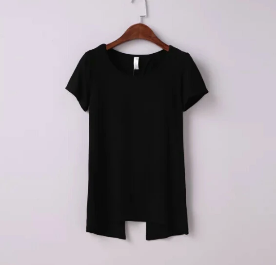 Сексуальная Футболка Harajuku Camiseta с мягкой спинкой Sli, футболка, новинка, женская летняя футболка с коротким рукавом и открытой спиной, женская футболка kleding, топы - Цвет: Черный