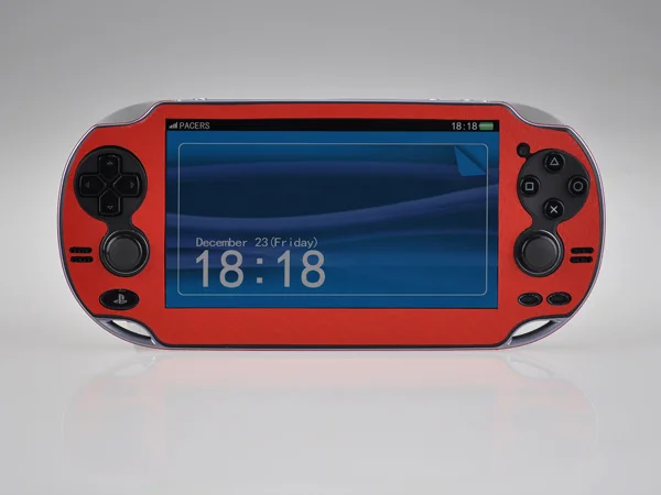 Красная виниловая наклейка из углеродного волокна для sony PS vita psv ita psv 1000 skins наклейка s для psv 1000