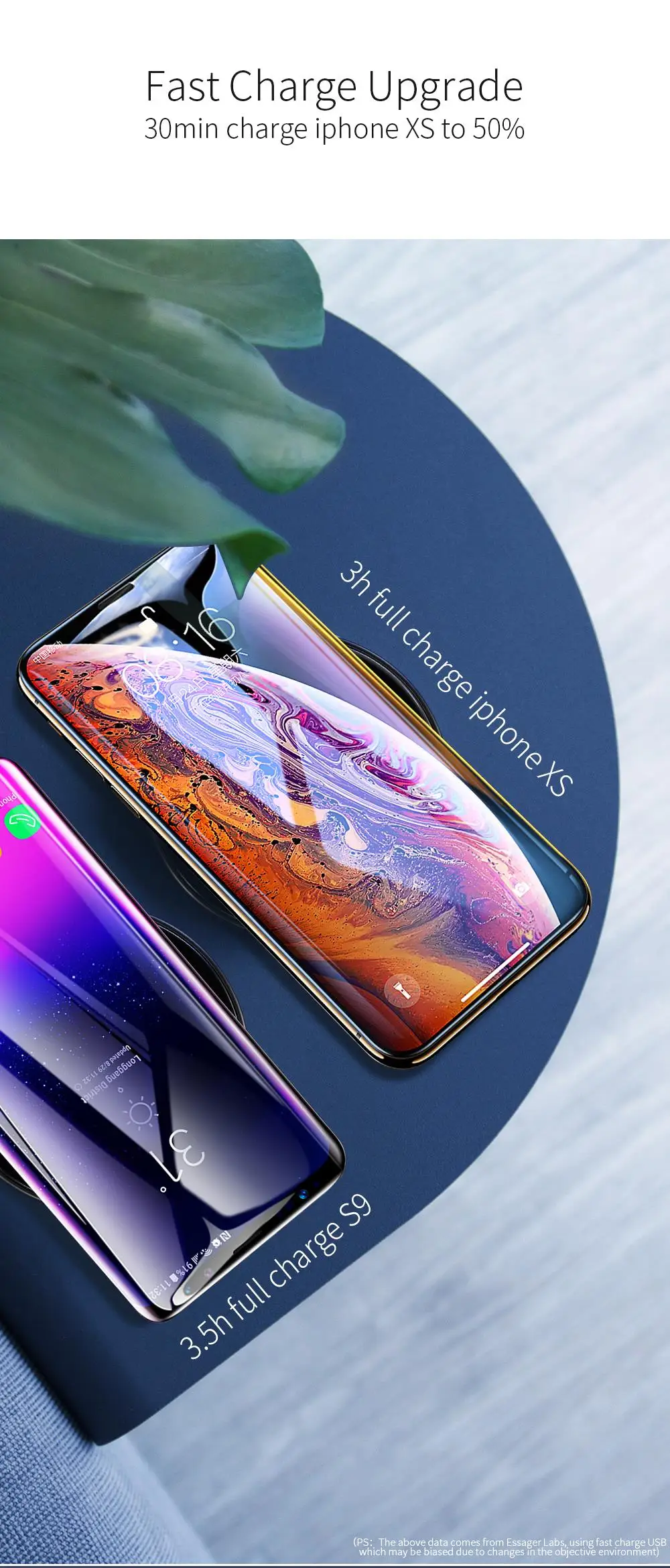 Essager 10 Вт Qi Беспроводное зарядное устройство для iPhone 11 Pro XS Max XR X 8 Xiaomi samsung S10 ультра тонкий стеклянный быстрый беспроводной зарядный коврик