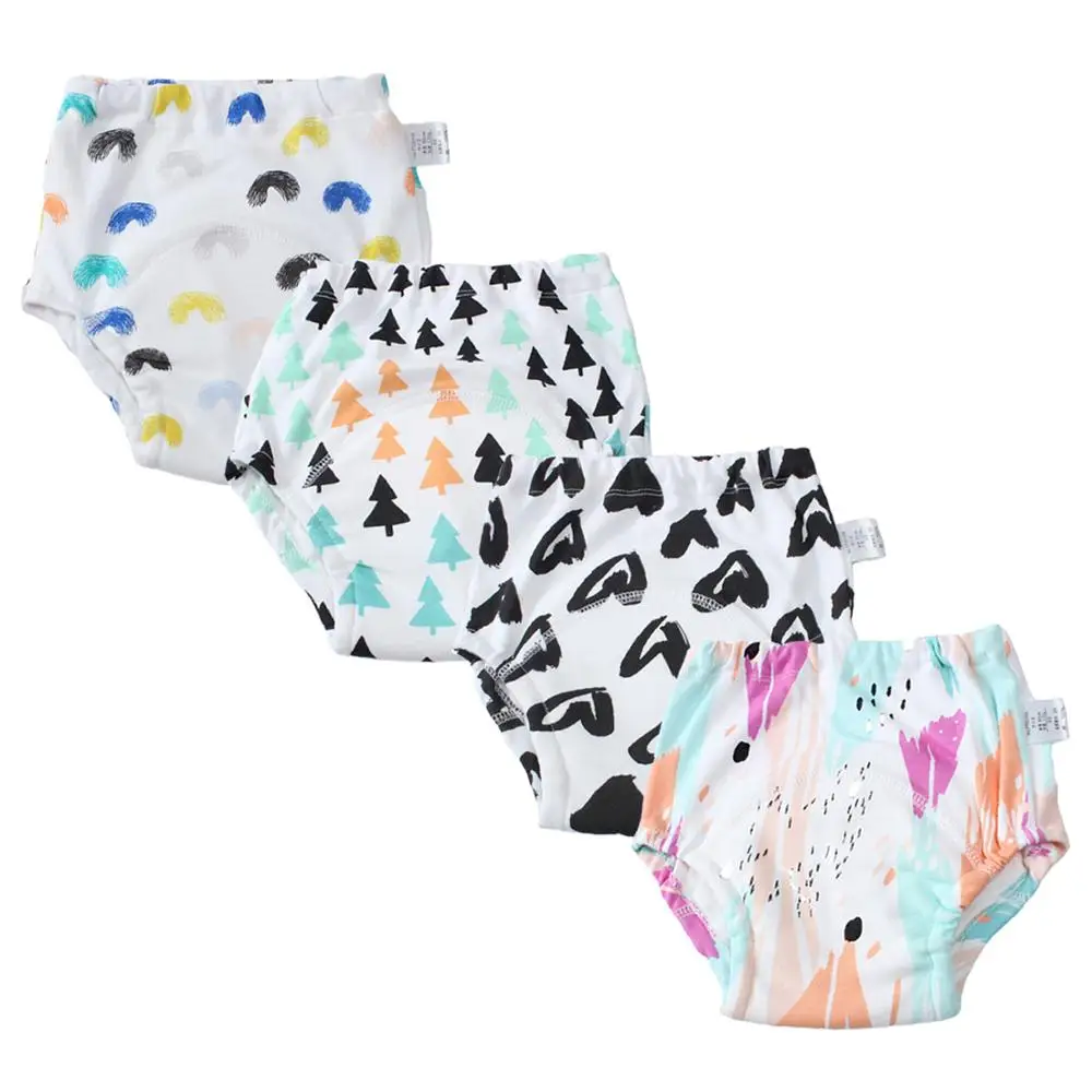

Reusable Baby Potty Training Pants Waterproof Infant Boys Girls Underwear Panties Cotton Washable Nappies Cloth Diapers