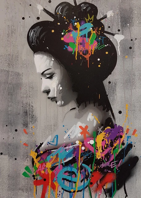 Portrait Picture Canvas Painting Figure Wall Art Graffiti Home Decor Abstract Women Pictures Bansky art Pop Posters and Prints Picture 5