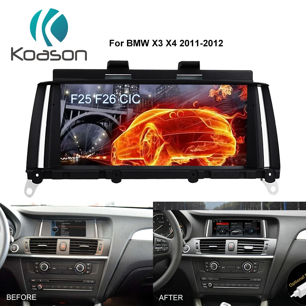 

Koason PX6 2G+32G Android 8.1 8.8" IPS screen car Multimedia Player for BMW X3 F25 2011,2012 Original CIC System GPS Navigation