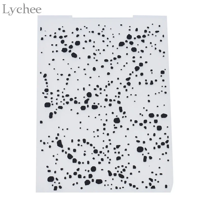 

Lychee Irregular Graffiti Plastic Embossing Folder For Scrapbook DIY Album Card Plastic Template Stamp Card Making Decoration