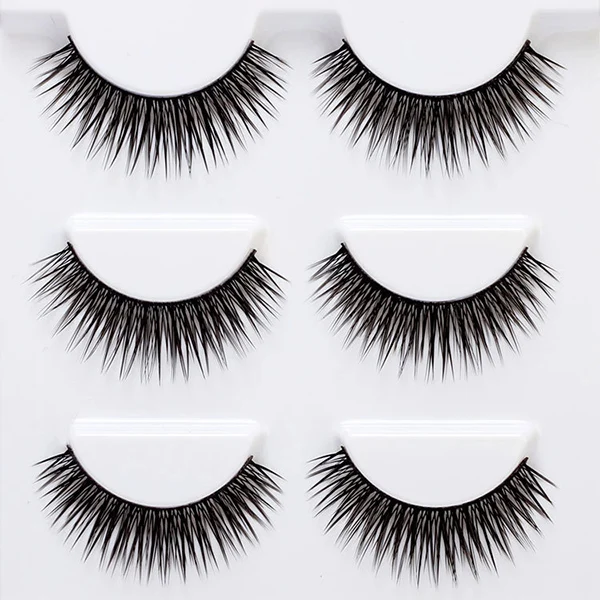

Hot sale 3 Pairs False Eyelashes Set Natural 3D Fake Eye Lashes Extension Eyes Makeup Tools
