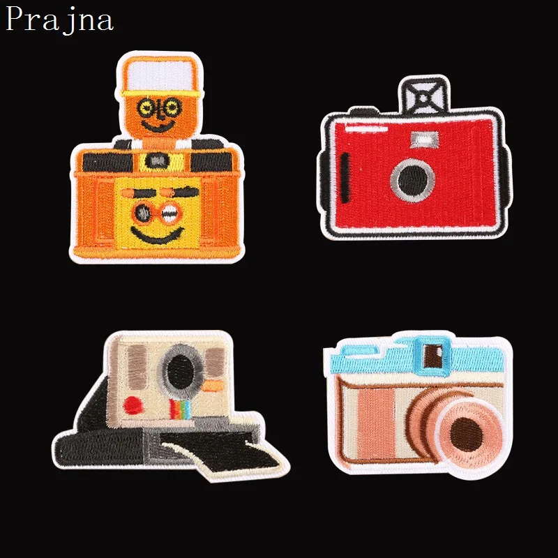

Prajna Iron On Stickers Cartoon Series Patch Mini Camera Patch Cheap Embroidered Patch Printed Vinyl Appliques For Clothing New