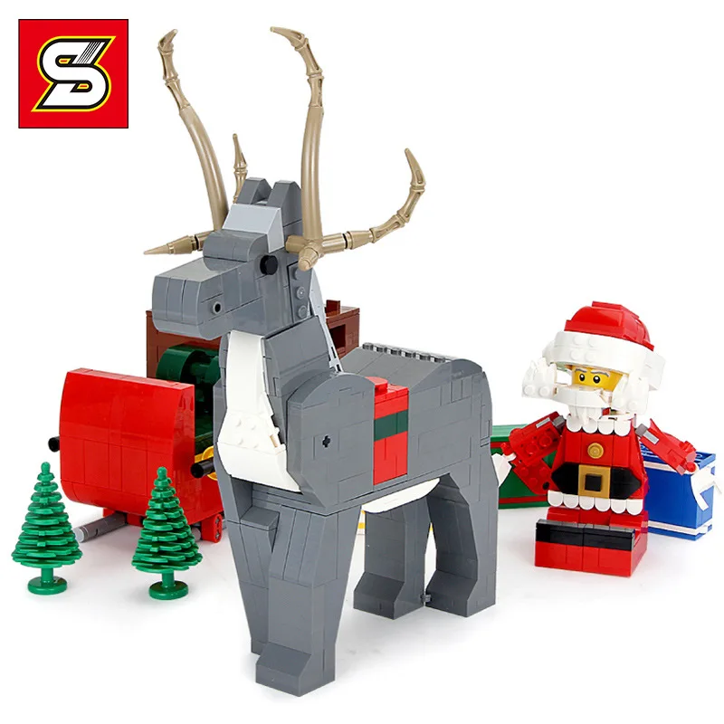1099pcs Legoinglys Creator Christmas Elk Sleigh Building Blocks Model Set Deer Reindeer Snowman Toys for Children Boy Girl Gift
1099pcs Legoinglys Creator Christmas Elk Sleigh Building Blocks Model Set Deer Reindeer Snowman Toys for Children Boy Girl Gift