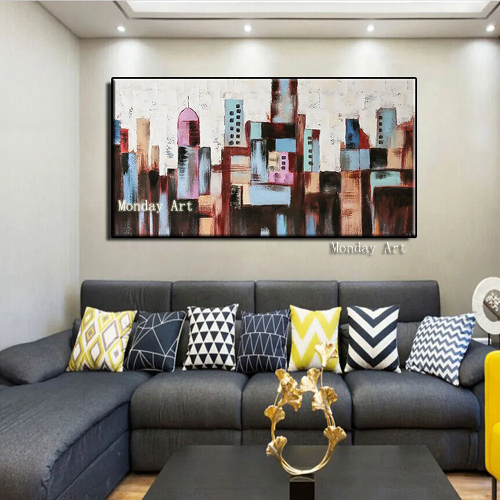 AA Newest-arrived-Hand-Painted-Canvas-Oil-Painting-Abstract-city-building-Wall-art-Pictures-for-Living-Room (6)