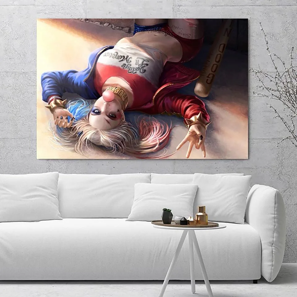 

Full Square Drill DIY Diamond 5D Embroidery Harley Quinn Picture Movie Painting Mosaic Wall Art Home Decoration Handmade Gift