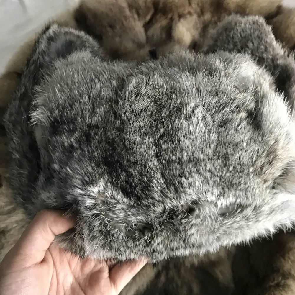 Шапка Авиатор Magicfur шапка из кроличьего меха Русская охотник шапки с ушами теплая