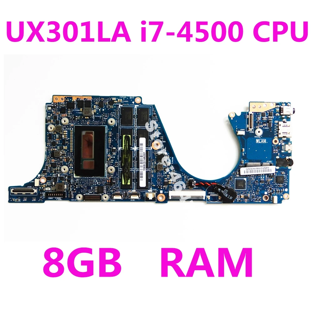 

UX301LA i7-4500 CPU 8GB RAM For ASUS UX301LA UX301LAA UX301L UX301 Ultrabook Zenbook UX301LA mainboard UX301LA motherboard