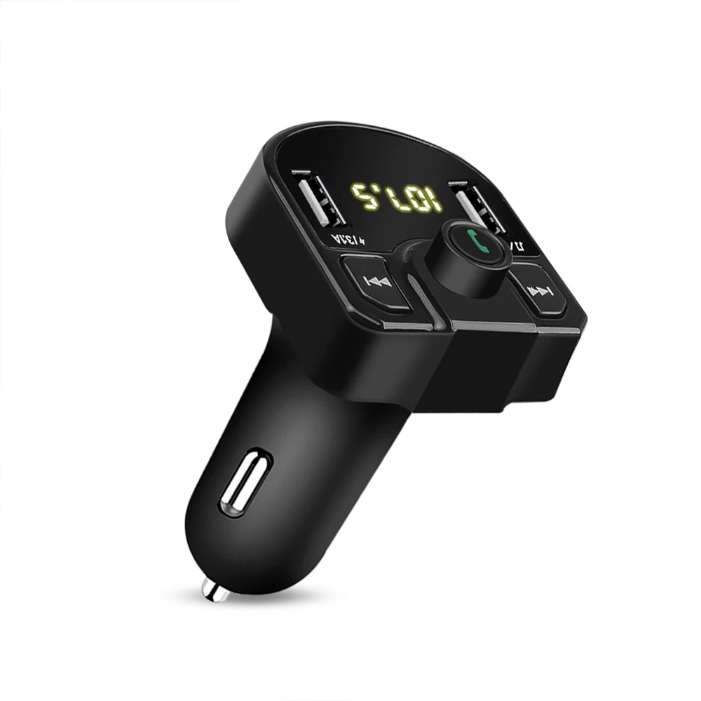 Kebidu двойное USB зарядное устройство 3.1A автомобильные аксессуары Громкая связь телефонный звонок Громкая связь беспроводной Bluetooth FM lcd MP3 плеер передатчик