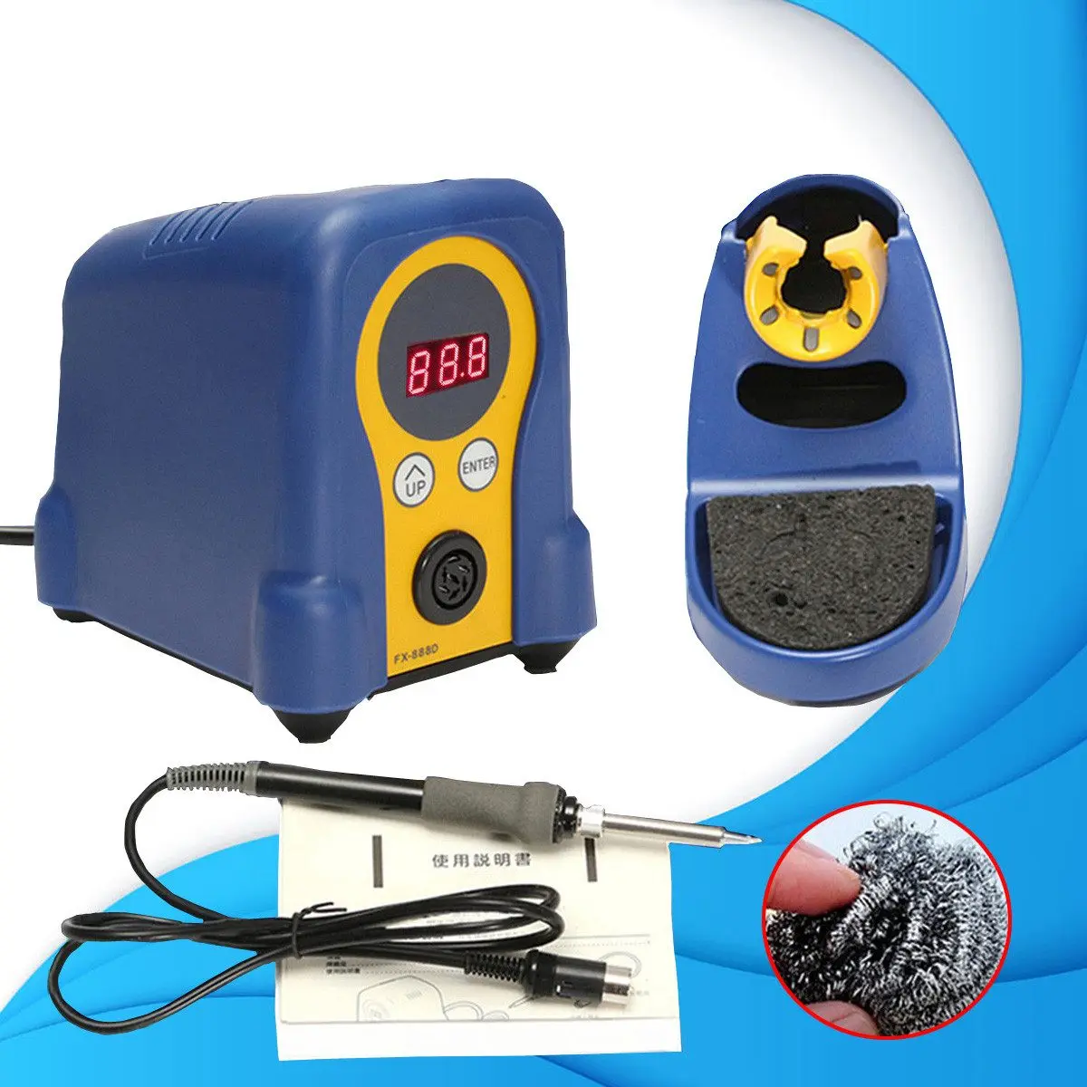 

70W 220V Digital Display Soldering Station Iron With Stand Repair Tool Adjustable Temperature Control Durable Quality