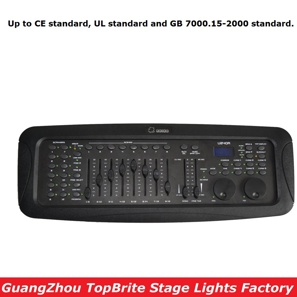 

NEW Design RHINO 240 DMX Controller Stage Lighting DJ Equipment Professional DMX Console For LED Par Moving Head Lights
