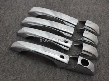 

Chrome door handle cover For dodge journey 2009 2010 2011 with 2 smart keyhole
