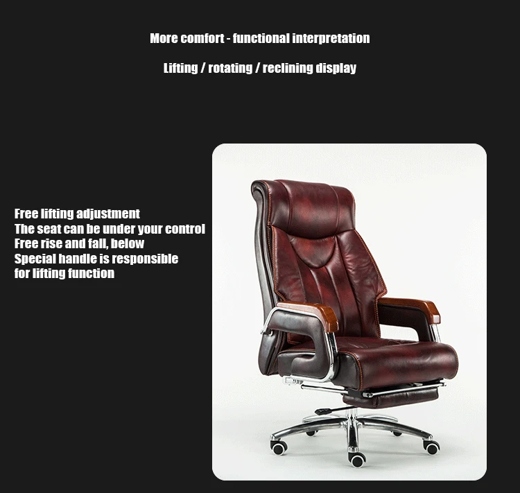 Высокое качество воловья кожа 8770 Silla геймер игровой босс Poltrona стул с подставкой для ног натуральная кожа может лежать колесо массаж