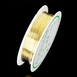 Versatile Alloy Copper Wire for Jewelry Crafting - Multiple Thicknesses and Finishes (Gold)