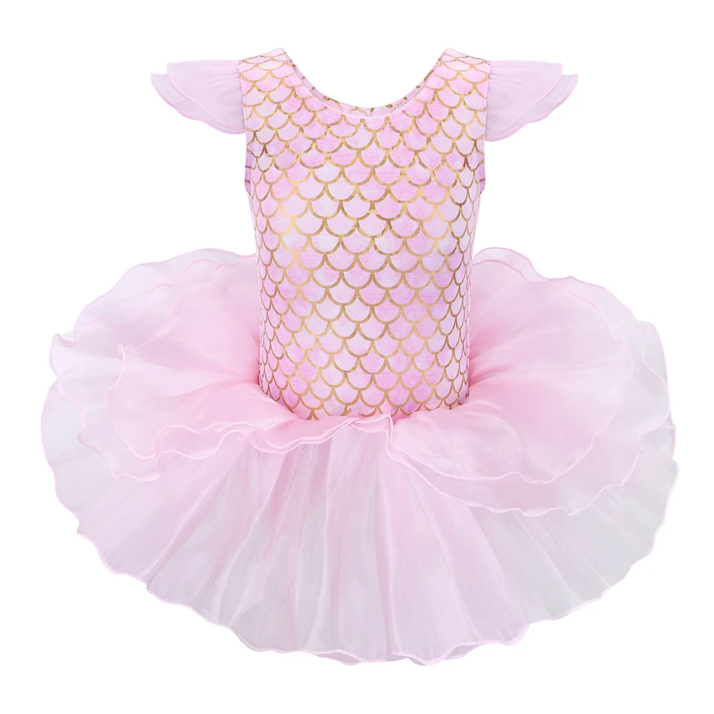 

BAOHULU Sleeveless Ballerina Fairy Prom Dance Costume Kids Sequined Dresses for Girls Ballet Gymnastics Leotard Tutu Dress