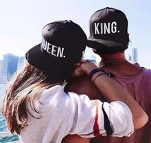 Hot Sale KING QUEEN Embroidery Snapback Hat Acrylic Men Women Couple Baseball Cap Gifts Fashion Hip-hop Caps