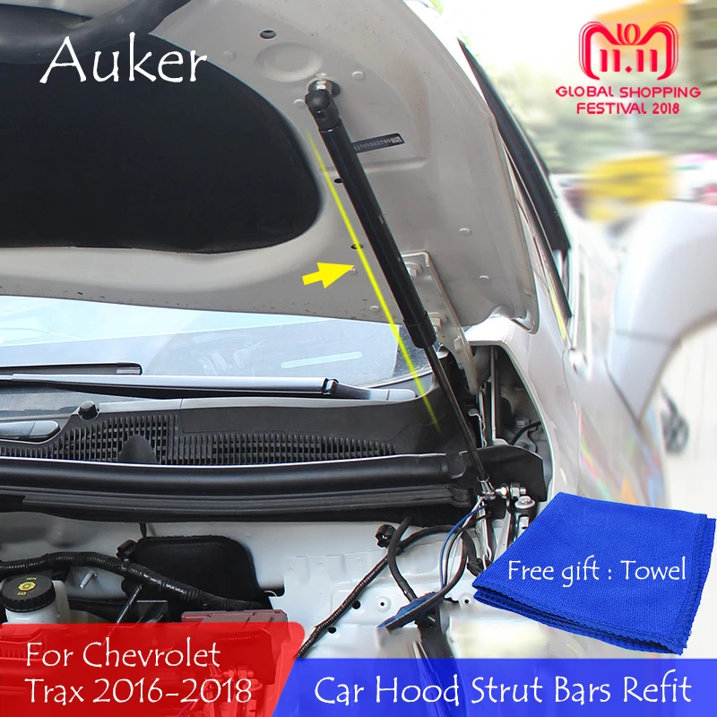 

For 2016 2017 2018 Chevrolet TRAX Front Hood Engine Supporting Hydraulic rod Lift Strut Spring Shock Bars Bracket Car Styling