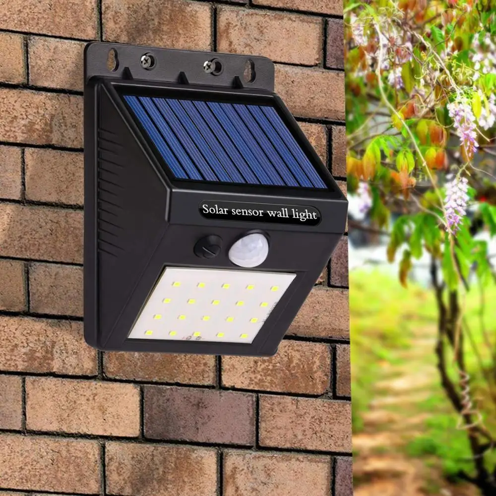 

Kohree 20/30/40 LED Outdoor Solar Wall Lamp 3.7V 1200Mah Lithium Battery Motion Sensor Street Light for Garden Yard 1PCS