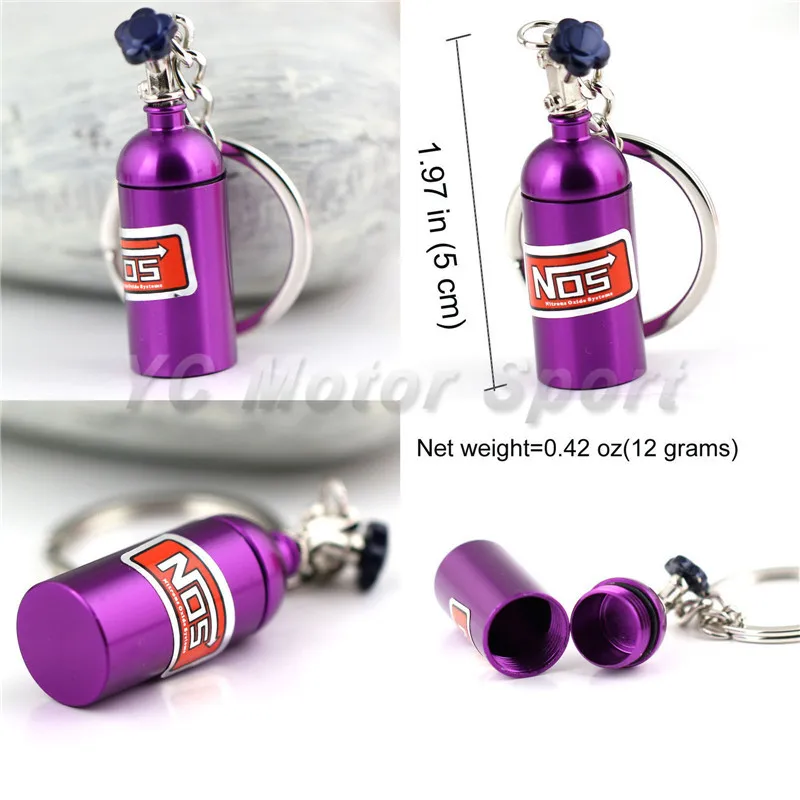 Free Shipping NOS Auto Part Mini Tank Nitrous Oxide Bottle Purple Color