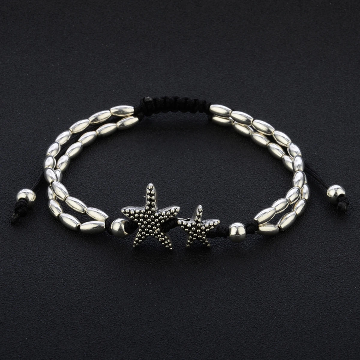 Sexy Women Boho Starfish Anklet Double Chain Jewelry Vintage Ankle Bracelet For Women Buddha Barefoot Beach Jewellery Shellhard