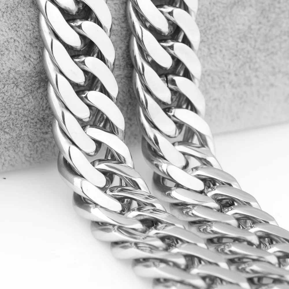Top Quality 22mm Heavy Huge Silver 