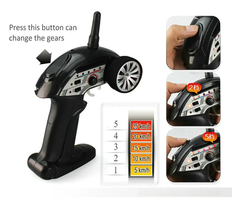 New-Arrival-WLtoys-L939-High-Speed-2-4G-mini-Black-RC-Car-Drift-5-Level-Speed
