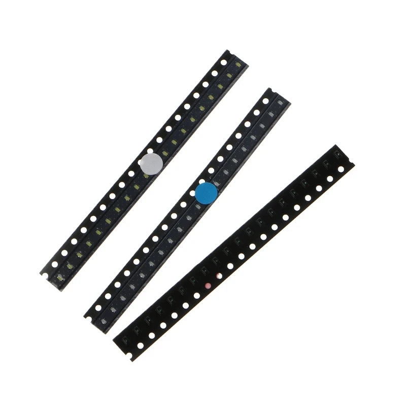 100 шт 5 видов цветов SMD 0603 светодиодный светильник красный зеленый синий желтый