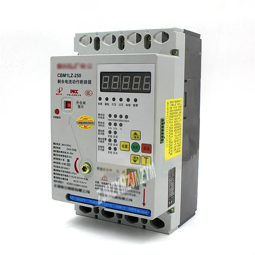 CBM1LZ 4P 380 A Интеллектуальная Трехфазная защита от утечки под напряжением в