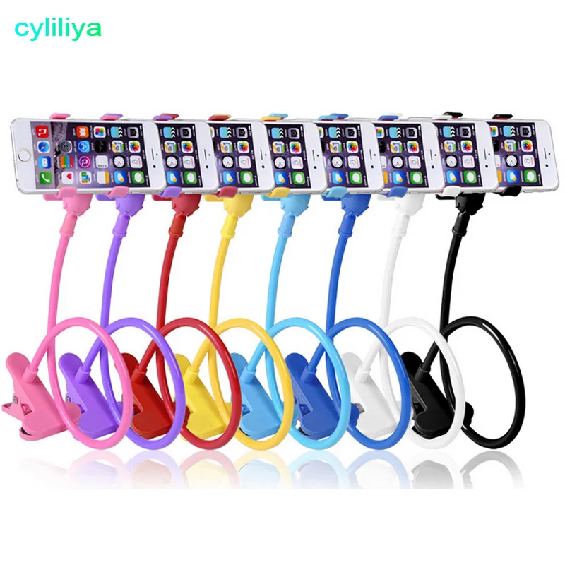 50pcs Universal phone holder 360 Rotating Flexible Long