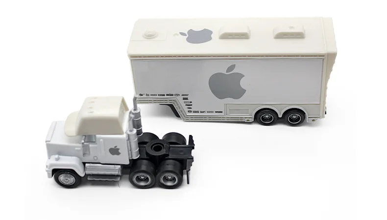 Disney Pixar машина 2 шт./партия Apple mack truck+ No 84 маленький автомобиль 1:55 литая под давлением металлическая легированная Модель Фигурки игрушки подарки для детей