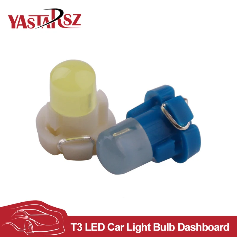 

New 1PCS 12V T3 COB auto car led Instrument Dashboard Dash Indicator Light Bulb DC Panel Bulb yellow red blue Vehicle Lamp CAR