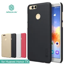 Для Huawei Honor 7x Nillkin жёсткий матовый ПУ чехол для Huawei Honor 7x матовый чехол для телефона + пленка протектора