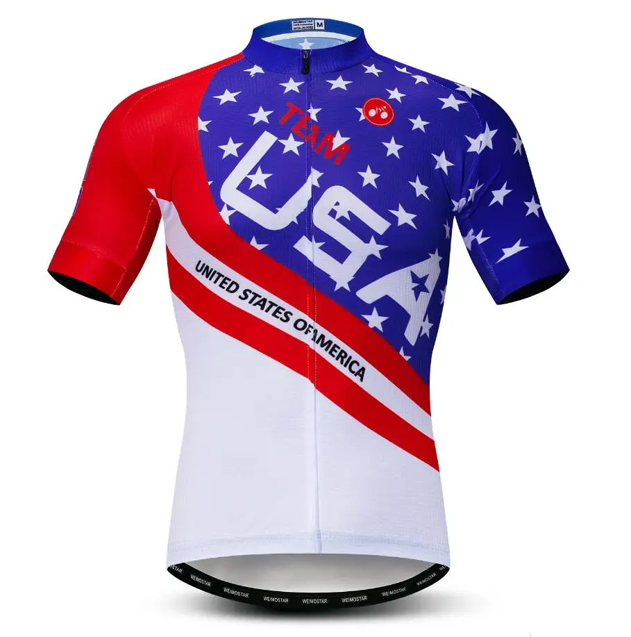 Летняя мужская футболка для велоспорта с коротким рукавом Ropa Ciclismo MTB Одежда для велоспорта велосипедная рубашка для гонок Hombre Maillot Sweden желтая - Цвет: USA