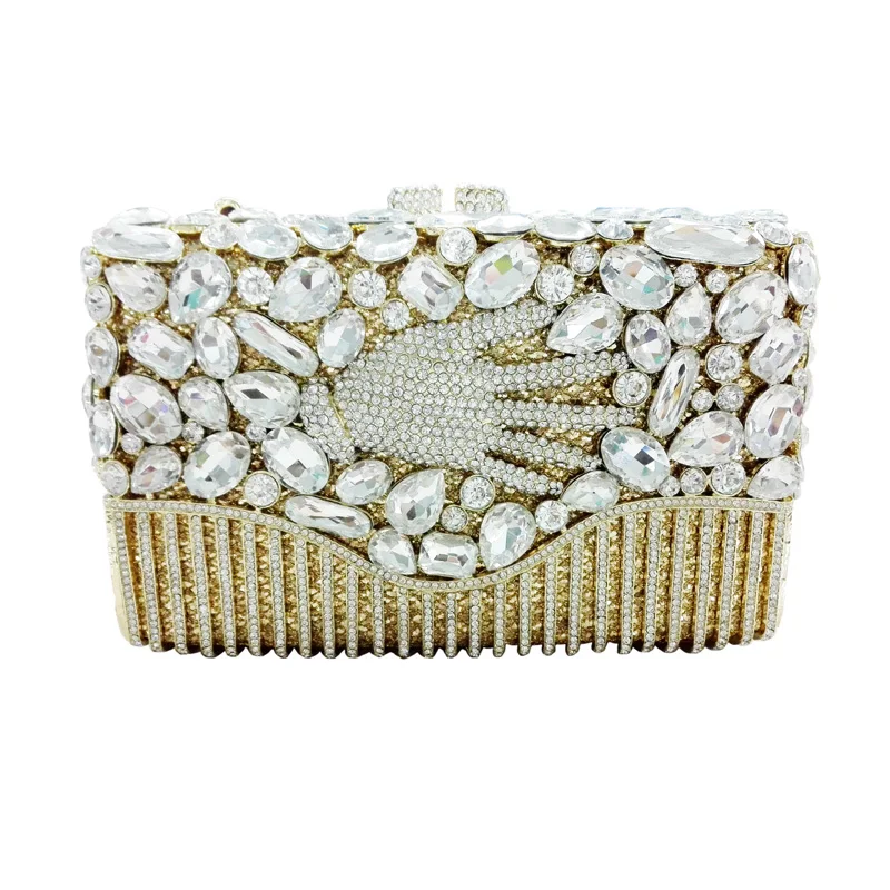 Unique Fingers Clutch Evening Bag Fashion Party Bag Palm Designer Clutches Soiree Pochette