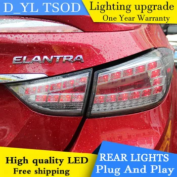 

Car Styling for Tail Lights 2012-2016 Hyundai Elantra LED Rear Light Fog light Rear Lamp DRL Brake+Park+Signal
