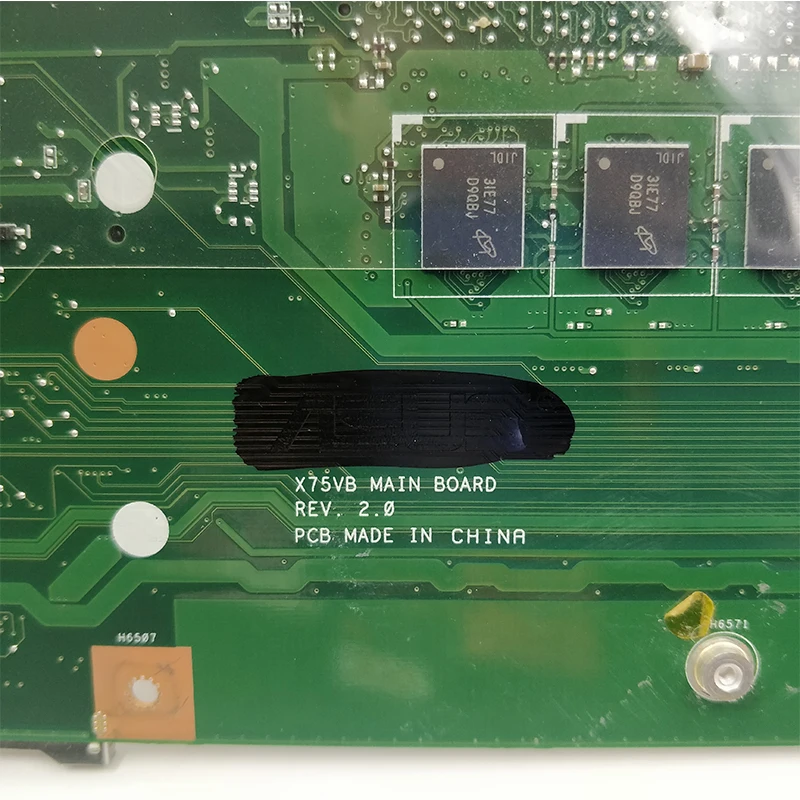 X75A материнская плата HM70 для ASUS X75VD R70V X75A1 X75V X75VB X75VC Материнская ноутбука Тест