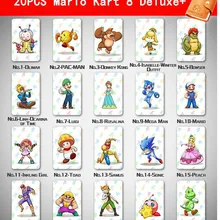 20 шт./лот Mario Kart 8 Deluxe NFC Набор карточек для Ns switch
