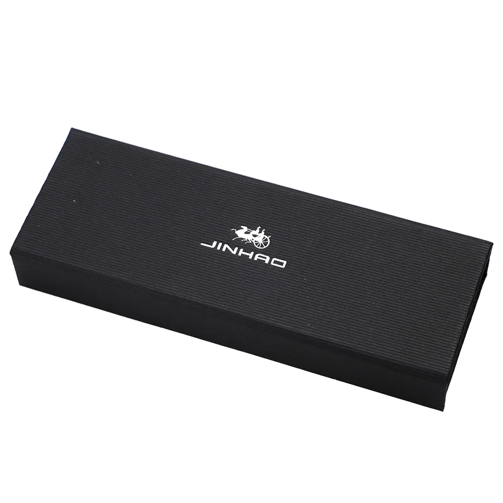 Роскошная перьевая ручка Jinhao кожа/дерево/бумажные подарочные коробки подарок на день рождения чехол карандаш - Цвет: paper box
